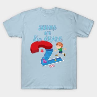 Swimming Into 2nd Grade Back To School Boy T-Shirt